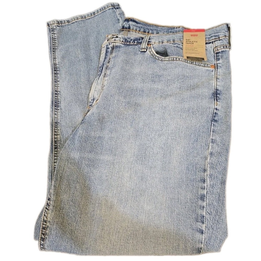 NWT Levi's 541 Athletic Taper Jeans Men's 44x32 Blue Stretch Denim Big & Tall